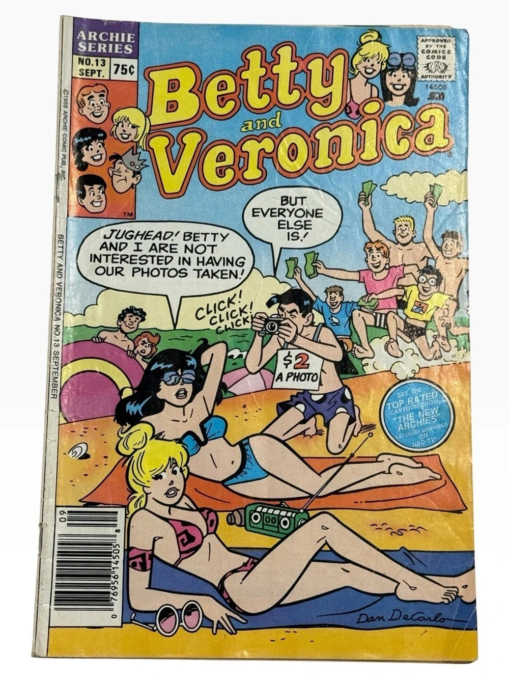 Betty & Veronica #13 Comic – September 1988 Archie Comics Vintage